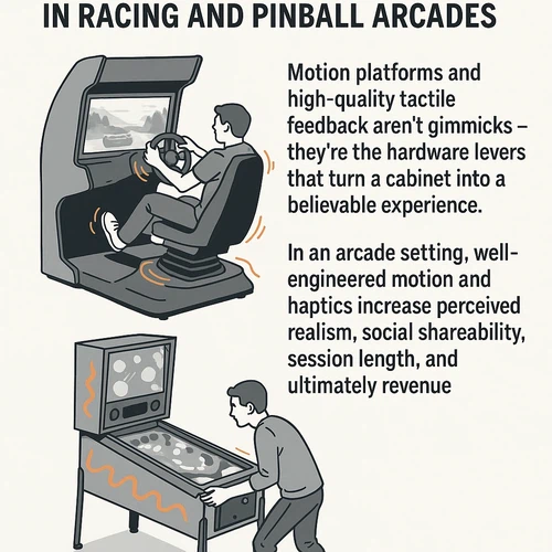 Why motion and feedback matter in racing and pinball arcades Why motion and feedback matter in racing and pinball arcades